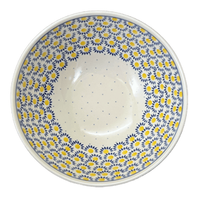 Polish Pottery C.A. 11" Serving Bowl (Sunny Circle) | A055-0215 Additional Image at PolishPotteryOutlet.com