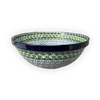 Polish Pottery CA 11" Serving Bowl (Ring of Green) | A055-1479X at PolishPotteryOutlet.com