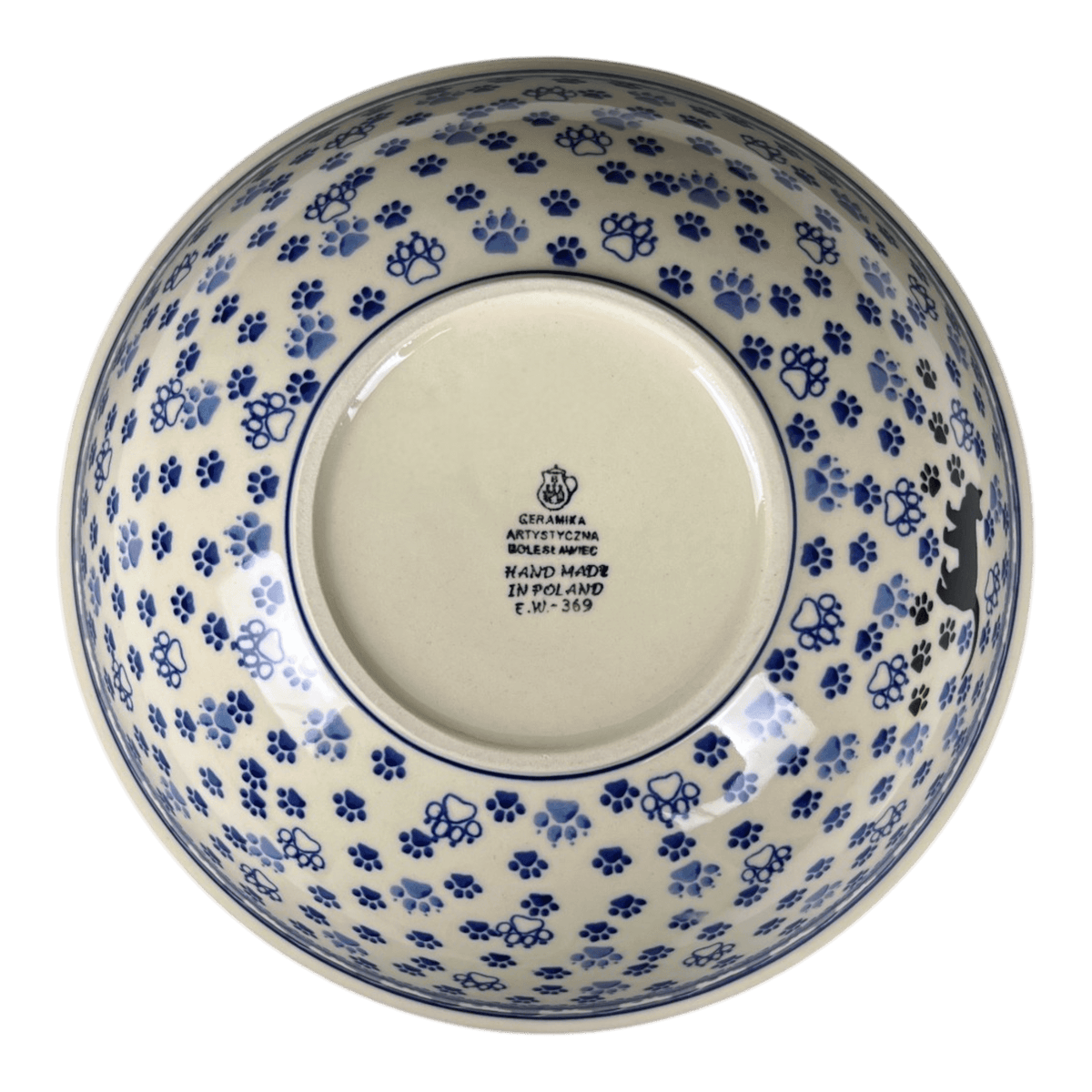 Bowl, Round, 11" in "Cat Tracks" by Ceramika Artystyczna | A055-1771