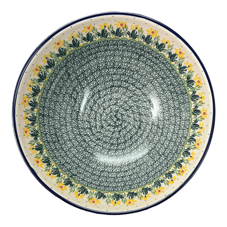 Bowl, Round, 11" in "Daffodils in Bloom" by Ceramika Artystyczna | A055-2122X