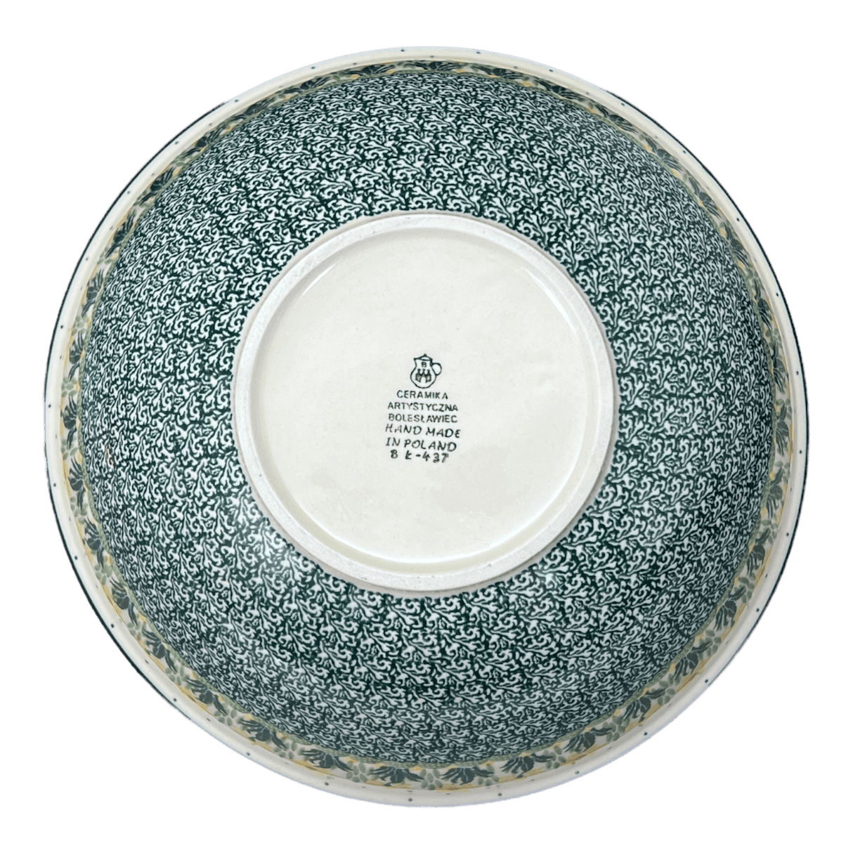 Bowl, Round, 11" in "Daffodils in Bloom" by Ceramika Artystyczna | A055-2122X