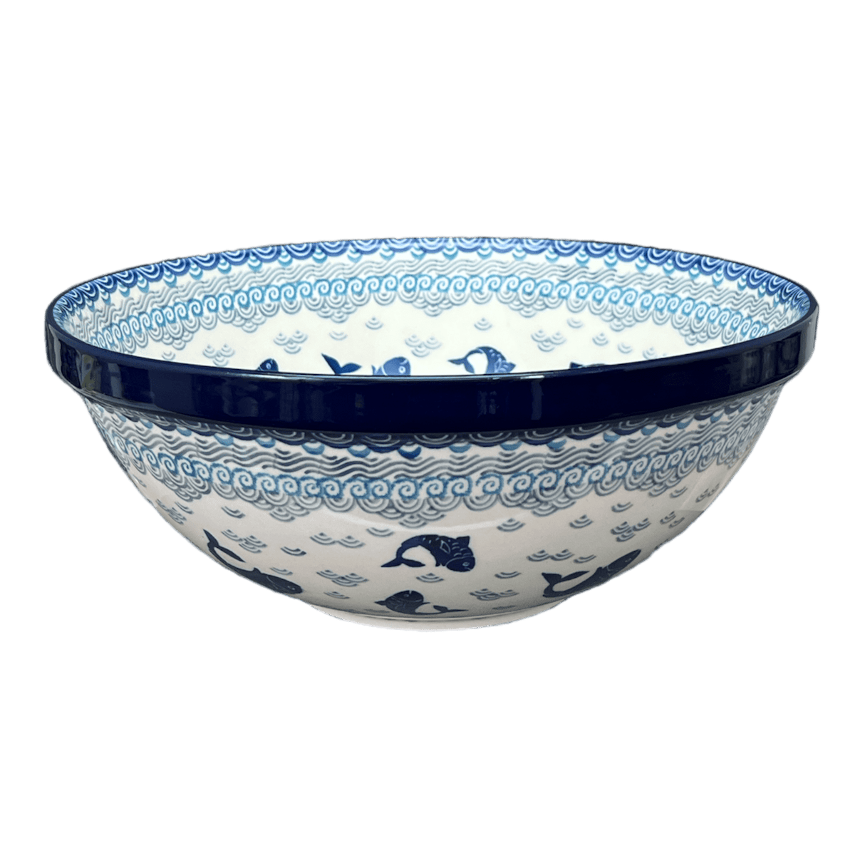 Bowl, Round, 11" in "Koi Pond" by Ceramika Artystyczna | A055-2372X