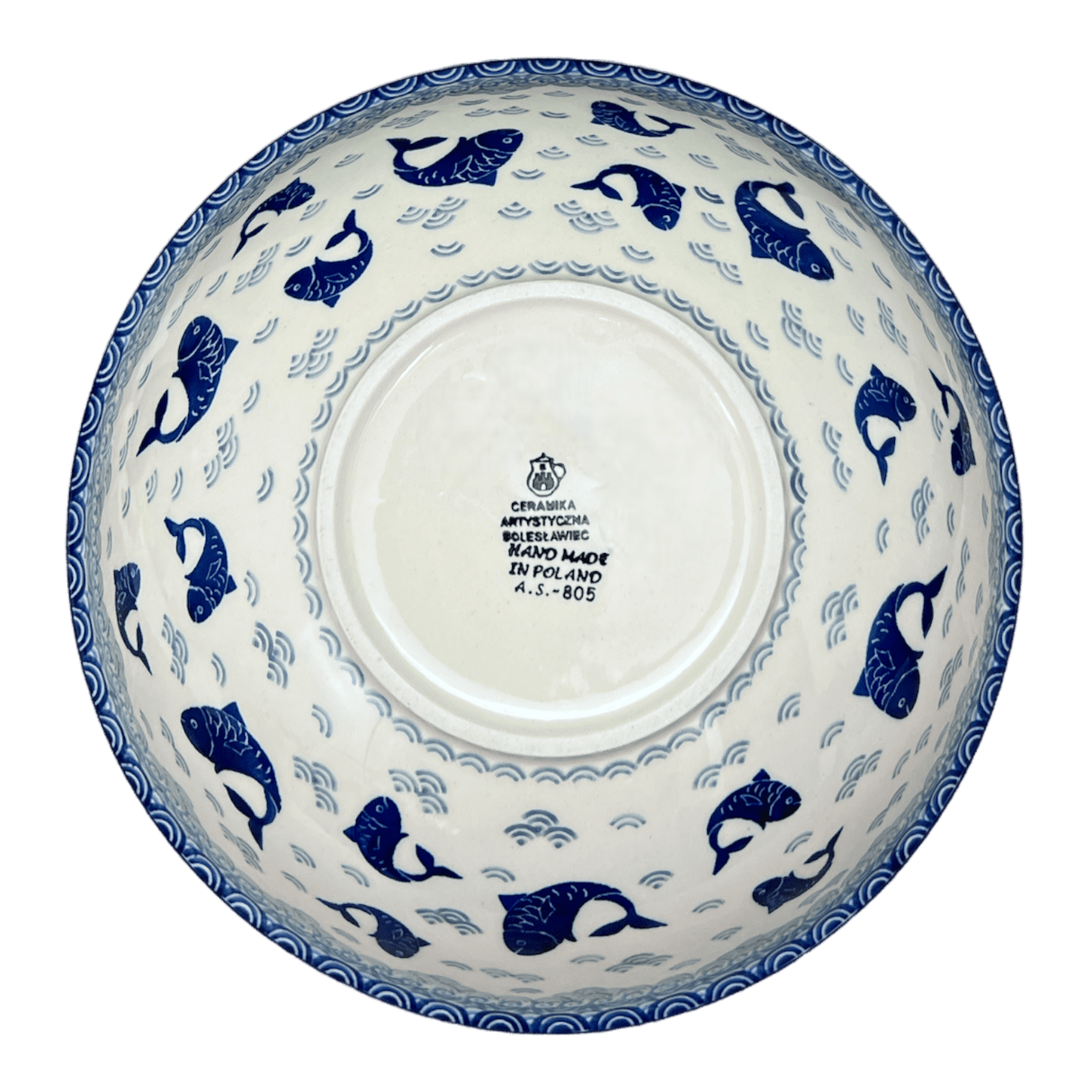 Bowl, Round, 11" in "Koi Pond" by Ceramika Artystyczna | A055-2372X