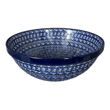 Bowl, Round, 11" in "Wavy Blues" by Ceramika Artystyczna | A055-905X