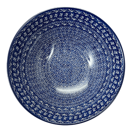 Bowl, Round, 11" in "Wavy Blues" by Ceramika Artystyczna | A055-905X