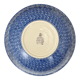 Bowl, Round, 11" in "Wavy Blues" by Ceramika Artystyczna | A055-905X