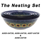 Bowl, Round, Kitchen, 5.5" in "Sunflowers" by Ceramika Artystyczna | A059-U4739