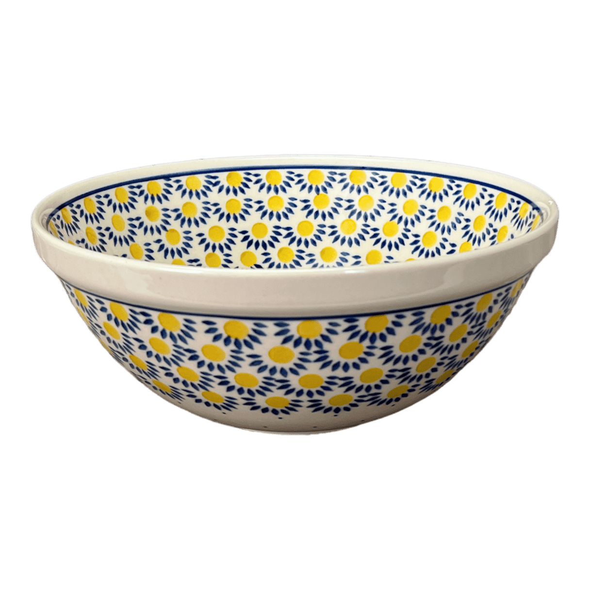 Bowl, Round, Kitchen, 9" in "Sunny Circle" by Ceramika Artystyczna | A056-0215