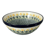 Bowl, Round, Kitchen, 9" in "Daffodils in Bloom" by Ceramika Artystyczna | A056-2122X