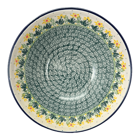 Bowl, Round, Kitchen, 9" in "Daffodils in Bloom" by Ceramika Artystyczna | A056-2122X