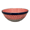 Polish Pottery C.A. 9" Kitchen Bowl (Coral Fans) | A056-2199X at PolishPotteryOutlet.com