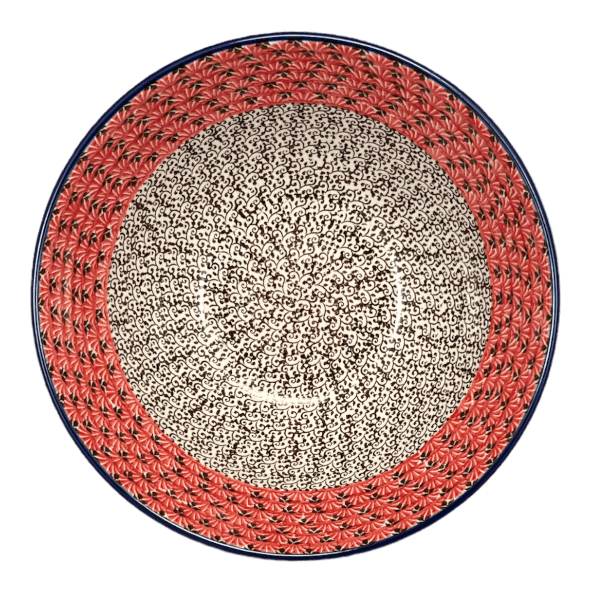 Bowl, Round, Kitchen, 9" in "Coral Fans" by Ceramika Artystyczna | A056-2199X