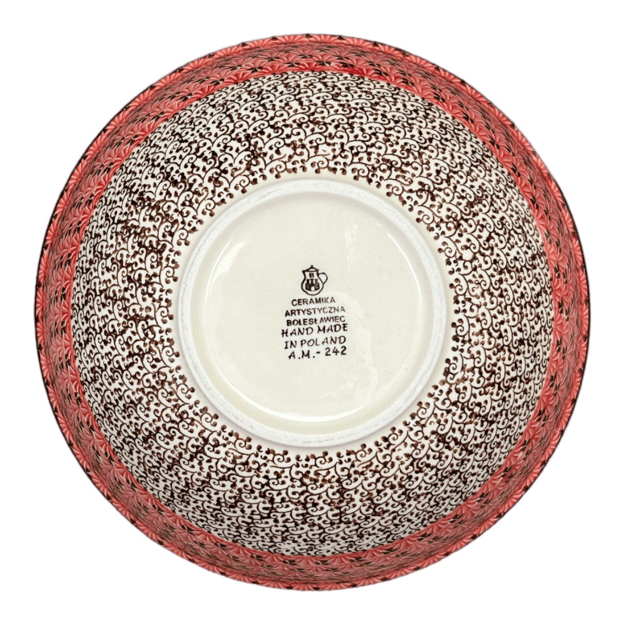 Bowl, Round, Kitchen, 9" in "Coral Fans" by Ceramika Artystyczna | A056-2199X