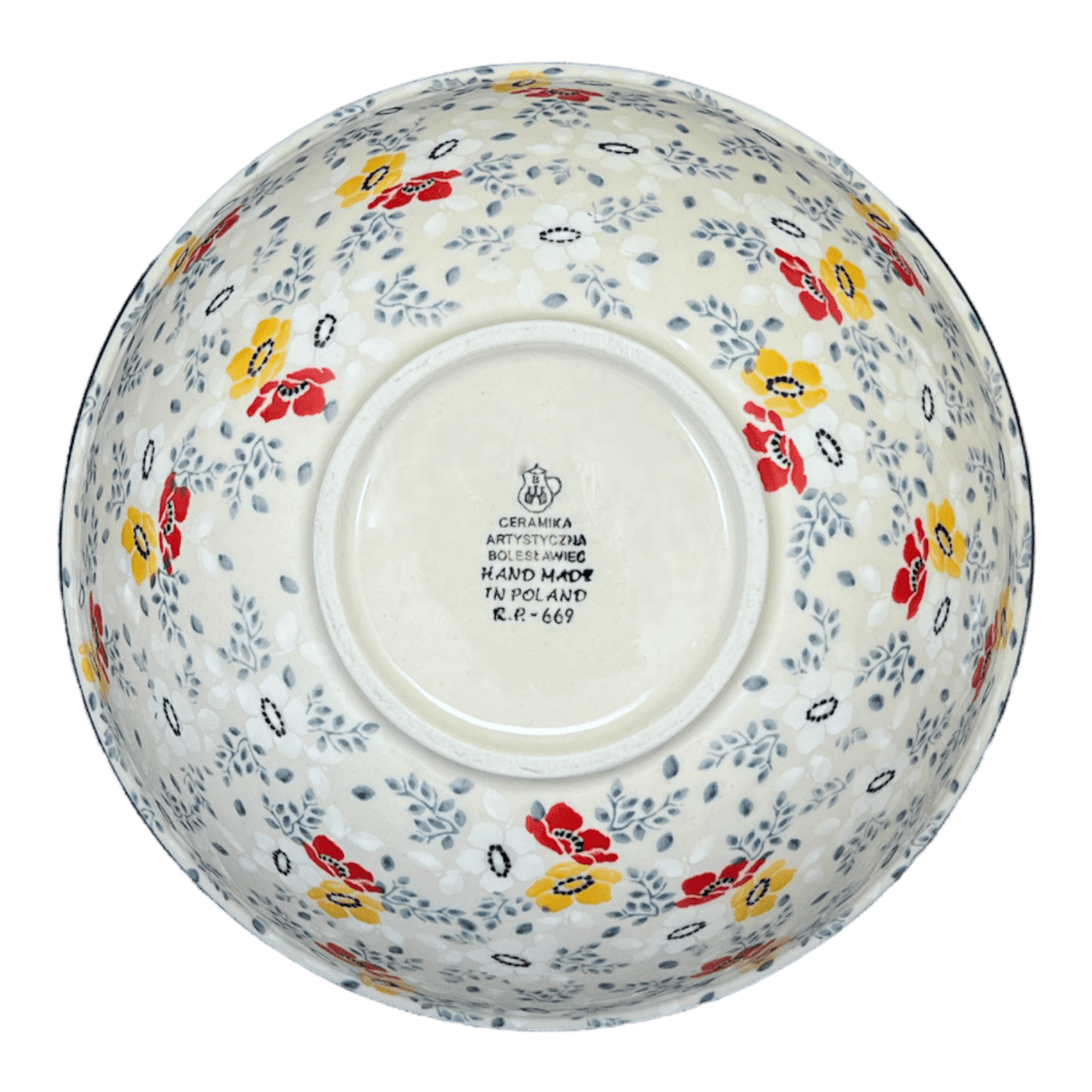 Bowl, Round, Kitchen, 9" in "Soft Bouquet" by Ceramika Artystyczna | A056-2378X