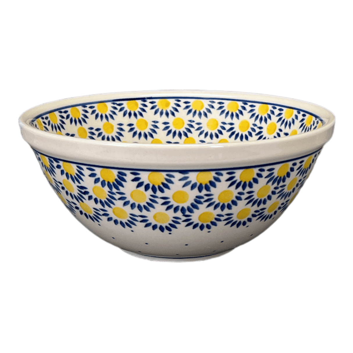 Bowl, Round, Kitchen, 7.75" in "Sunny Circle" by Ceramika Artystyczna | A057-0215