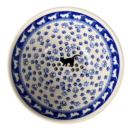 Bowl, Round, Kitchen, 7.75" in "Cat Tracks" by Ceramika Artystyczna | A057-1771