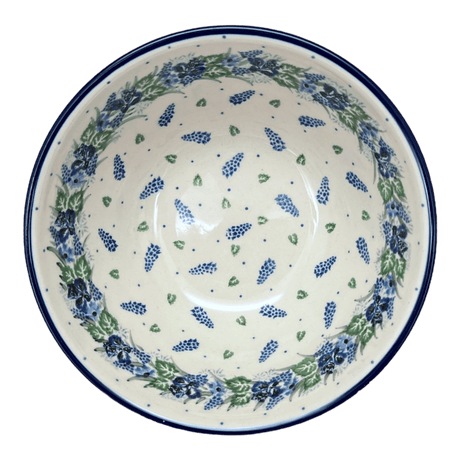 Bowl, Round, Kitchen, 7.75" in "Hyacinth in the Wind" by Ceramika Artystyczna | A057-2037X