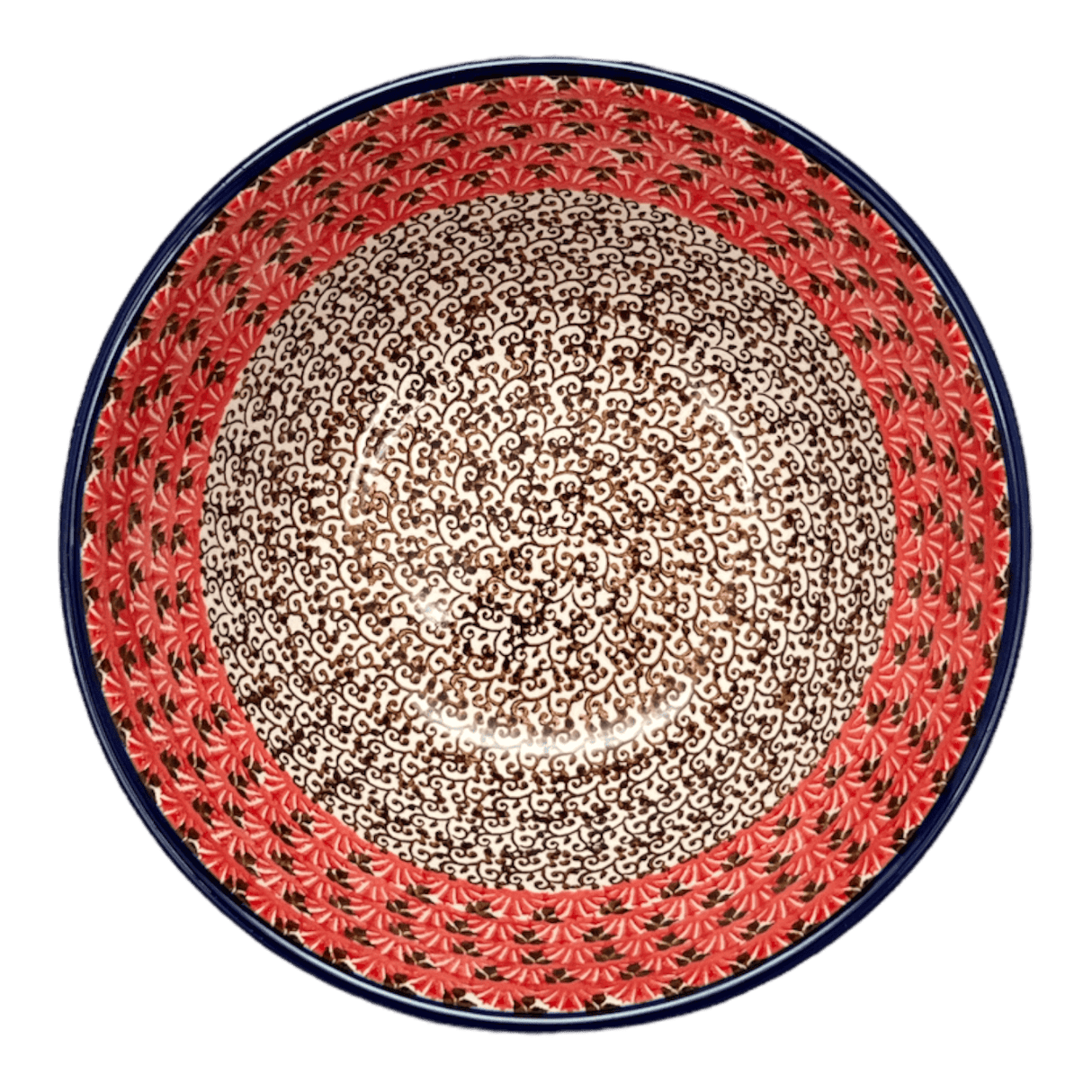 Bowl, Round, Kitchen, 7.75" in "Coral Fans" by Ceramika Artystyczna | A057-2199X