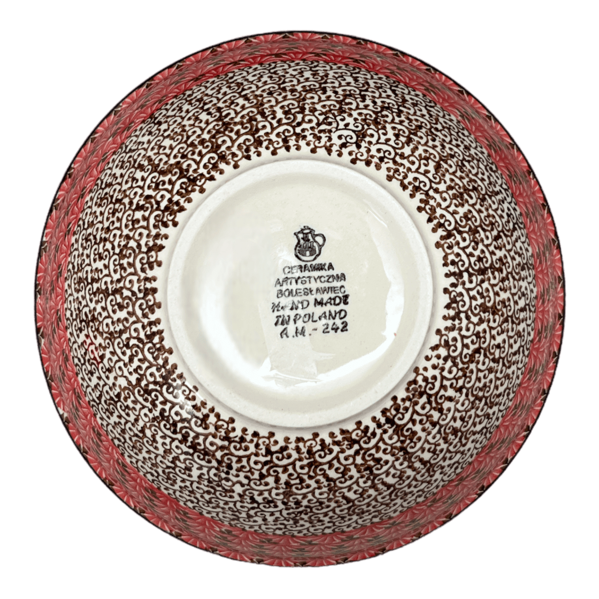 Bowl, Round, Kitchen, 7.75" in "Coral Fans" by Ceramika Artystyczna | A057-2199X