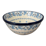 Bowl, Round, Kitchen, 7.75" in "Pansy Blues" by Ceramika Artystyczna | A057-2346X