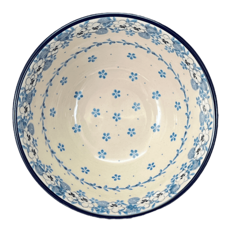 Bowl, Round, Kitchen, 7.75" in "Pansy Blues" by Ceramika Artystyczna | A057-2346X