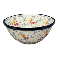 A picture of a Polish Pottery CA 7.75" Kitchen Bowl (Soft Bouquet) | A057-2378X as shown at PolishPotteryOutlet.com/products/7-75-kitchen-bowl-soft-bouquet-a057-2378x