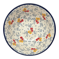 A picture of a Polish Pottery CA 7.75" Kitchen Bowl (Soft Bouquet) | A057-2378X as shown at PolishPotteryOutlet.com/products/7-75-kitchen-bowl-soft-bouquet-a057-2378x