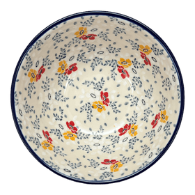 Polish Pottery CA 7.75" Kitchen Bowl (Soft Bouquet) | A057-2378X Additional Image at PolishPotteryOutlet.com