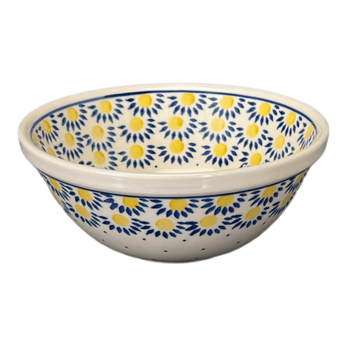 Bowl, Round, Kitchen, 6.75" in "Sunny Circle" by Ceramika Artystyczna | A058-0215