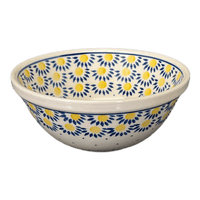 A picture of a Polish Pottery C.A. 6.75" Kitchen Bowl (Sunny Circle) | A058-0215 as shown at PolishPotteryOutlet.com/products/6-75-kitchen-bowl-sunny-circle-a058-0215