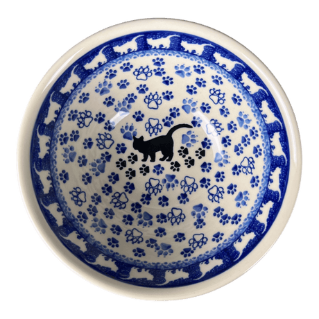 Bowl, Round, Kitchen, 6.75" in "Cat Tracks" by Ceramika Artystyczna | A058-1771
