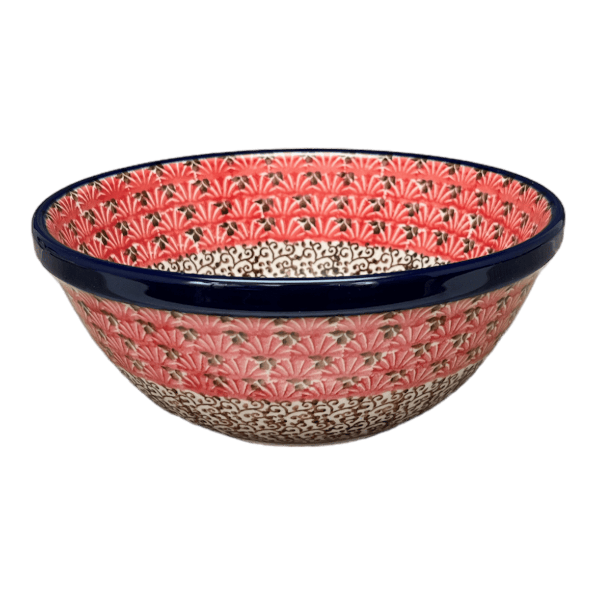 Bowl, Round, Kitchen, 6.75" in "Coral Fans" by Ceramika Artystyczna | A058-2199X