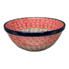 Polish Pottery CA 6.75" Kitchen Bowl (Coral Fans) | A058-2199X at PolishPotteryOutlet.com