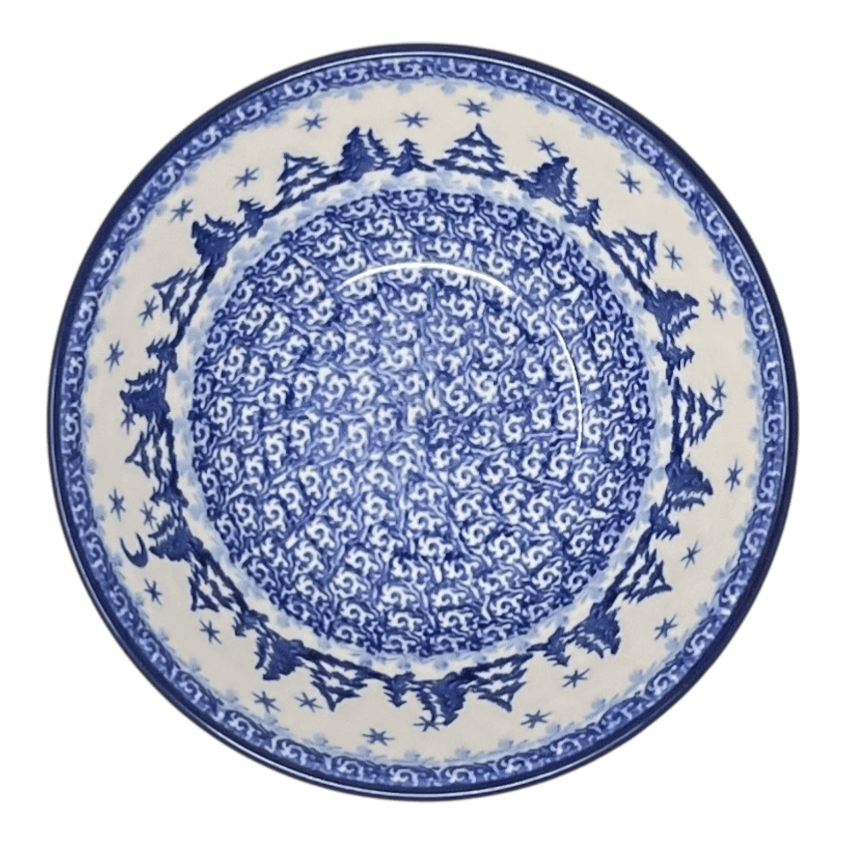 Bowl, Round, Kitchen, 6.75" in "Winter Skies" by Ceramika Artystyczna | A058-2826X