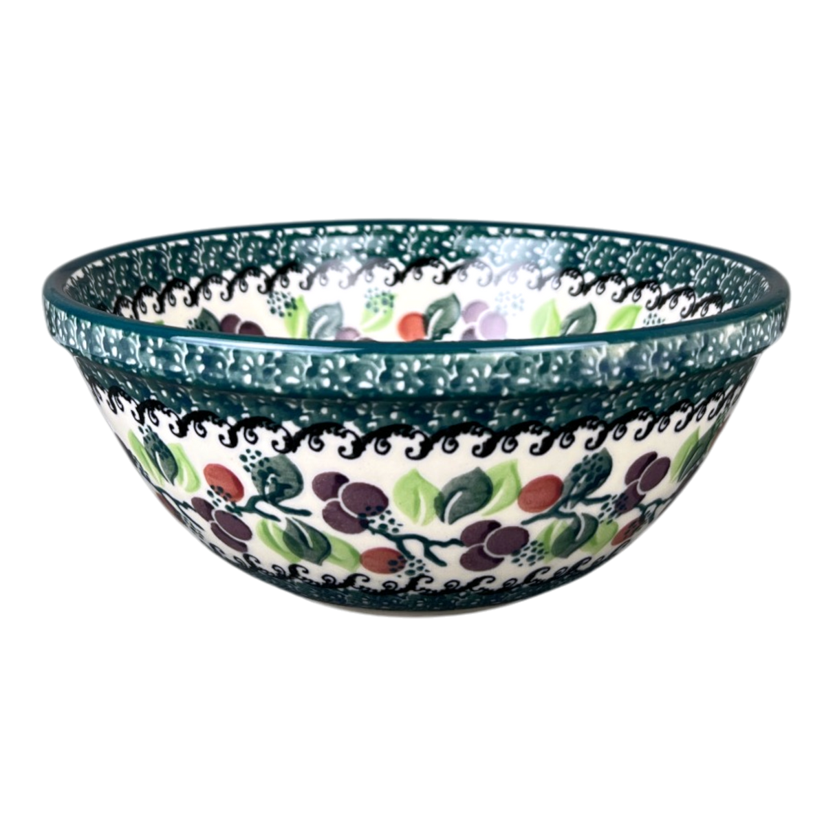 Bowl, Round, Kitchen, 6.75" in "Sugar Plums" by Ceramika Artystyczna | A058-2838Q