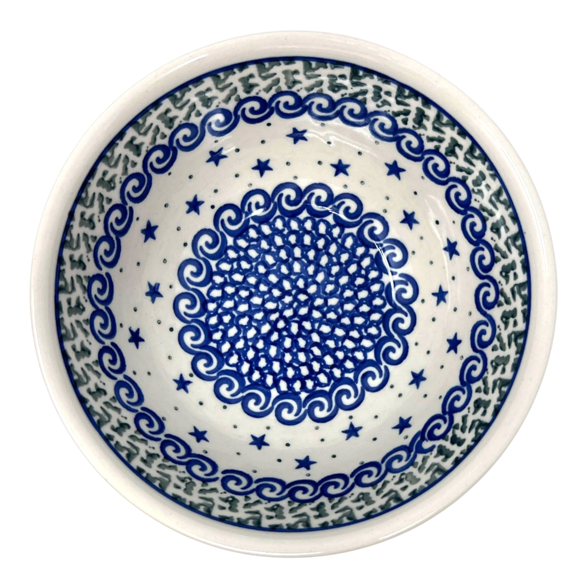 Bowl, Round, Kitchen, 6.75" in "Starry Sea" by Ceramika Artystyczna | A058-454C
