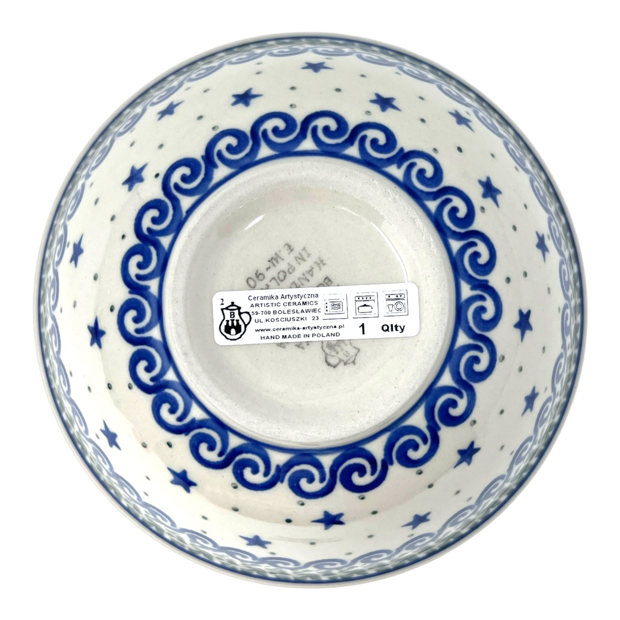 Bowl, Round, Kitchen, 6.75" in "Starry Sea" by Ceramika Artystyczna | A058-454C