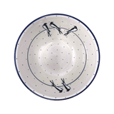 Bowl, Round, Kitchen, 6.75" in "Birds on a Wire" by Ceramika Artystyczna | A058-U4831