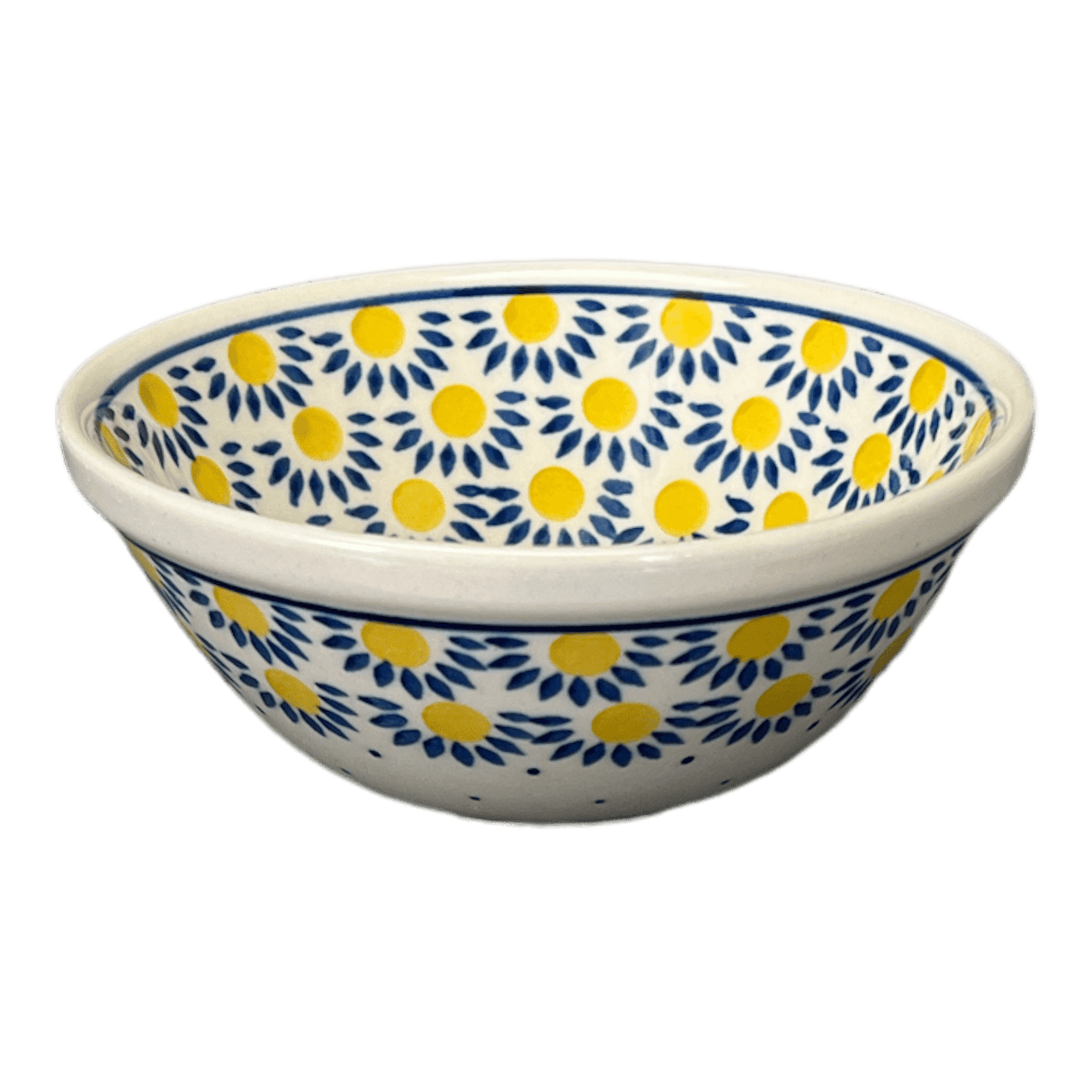 Bowl, Round, Kitchen, 5.5" in "Sunny Circle" by Ceramika Artystyczna | A059-0215