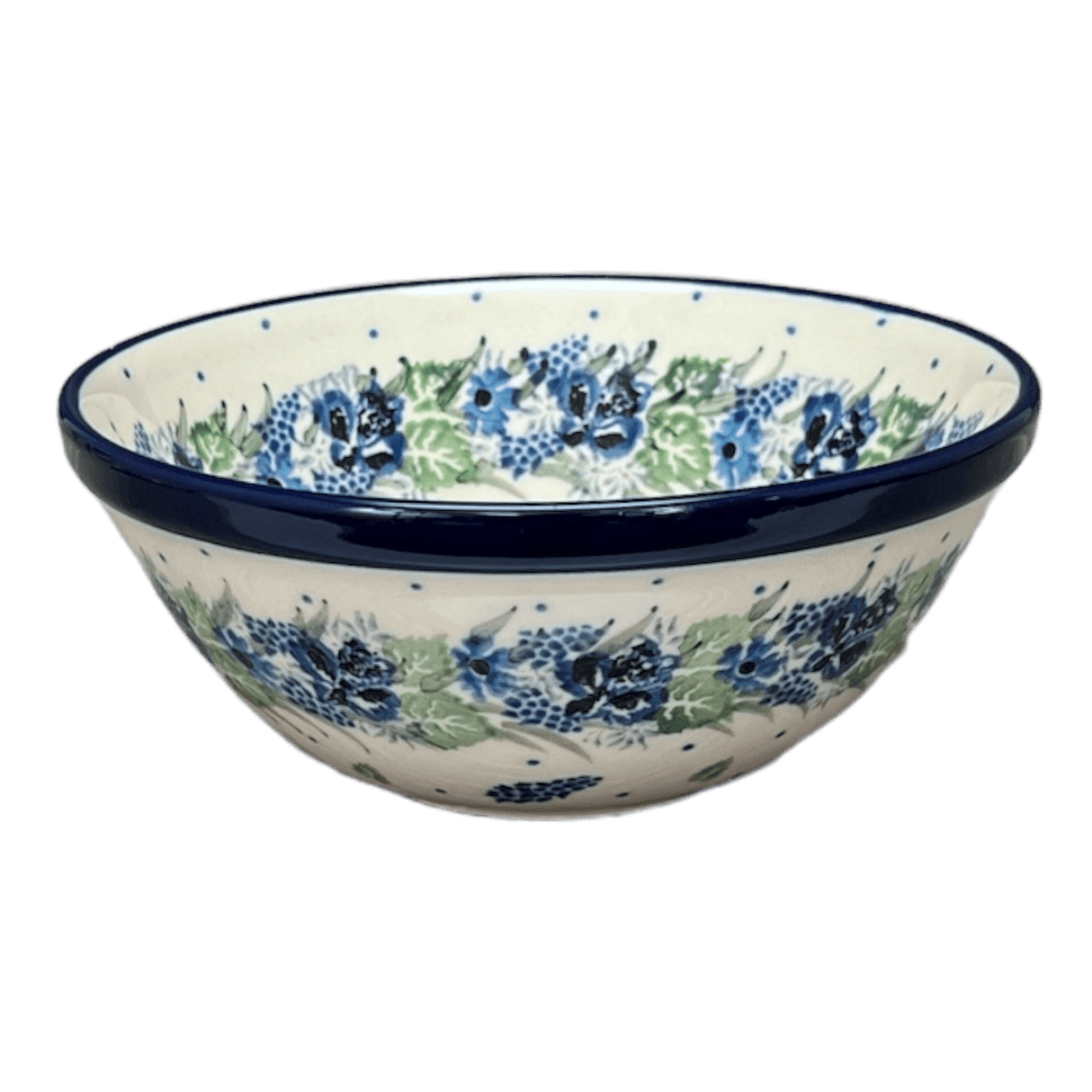 Bowl, Round, Kitchen, 5.5" in "Hyacinth in the Wind" by Ceramika Artystyczna | A059-2037X