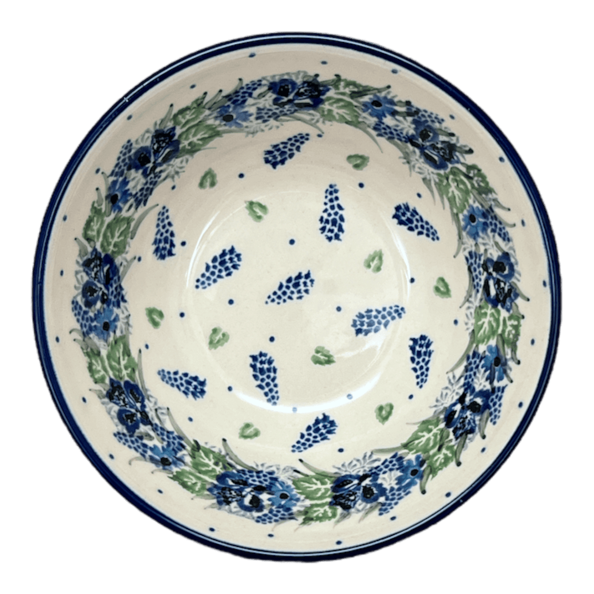 Bowl, Round, Kitchen, 5.5" in "Hyacinth in the Wind" by Ceramika Artystyczna | A059-2037X