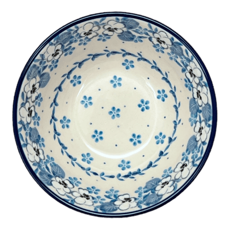 Bowl, Round, Kitchen, 5.5" in "Pansy Blues" by Ceramika Artystyczna | A059-2346X