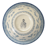 A picture of a Polish Pottery Bowl, Round, Kitchen, 5.5" in "Koi Pond" by Ceramika Artystyczna | A059-2372X as shown at PolishPotteryOutlet.com/products/5-5-kitchen-bowl-koi-pond-a059-2372x