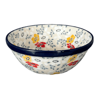 A picture of a Polish Pottery CA 5.5" Kitchen Bowl (Soft Bouquet) | A059-2378X as shown at PolishPotteryOutlet.com/products/5-5-kitchen-bowl-soft-bouquet-a059-2378x