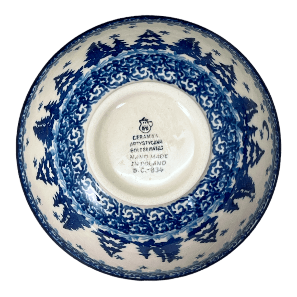 Bowl, Round, Kitchen, 5.5" in "Winter Skies" by Ceramika Artystyczna | A059-2826X