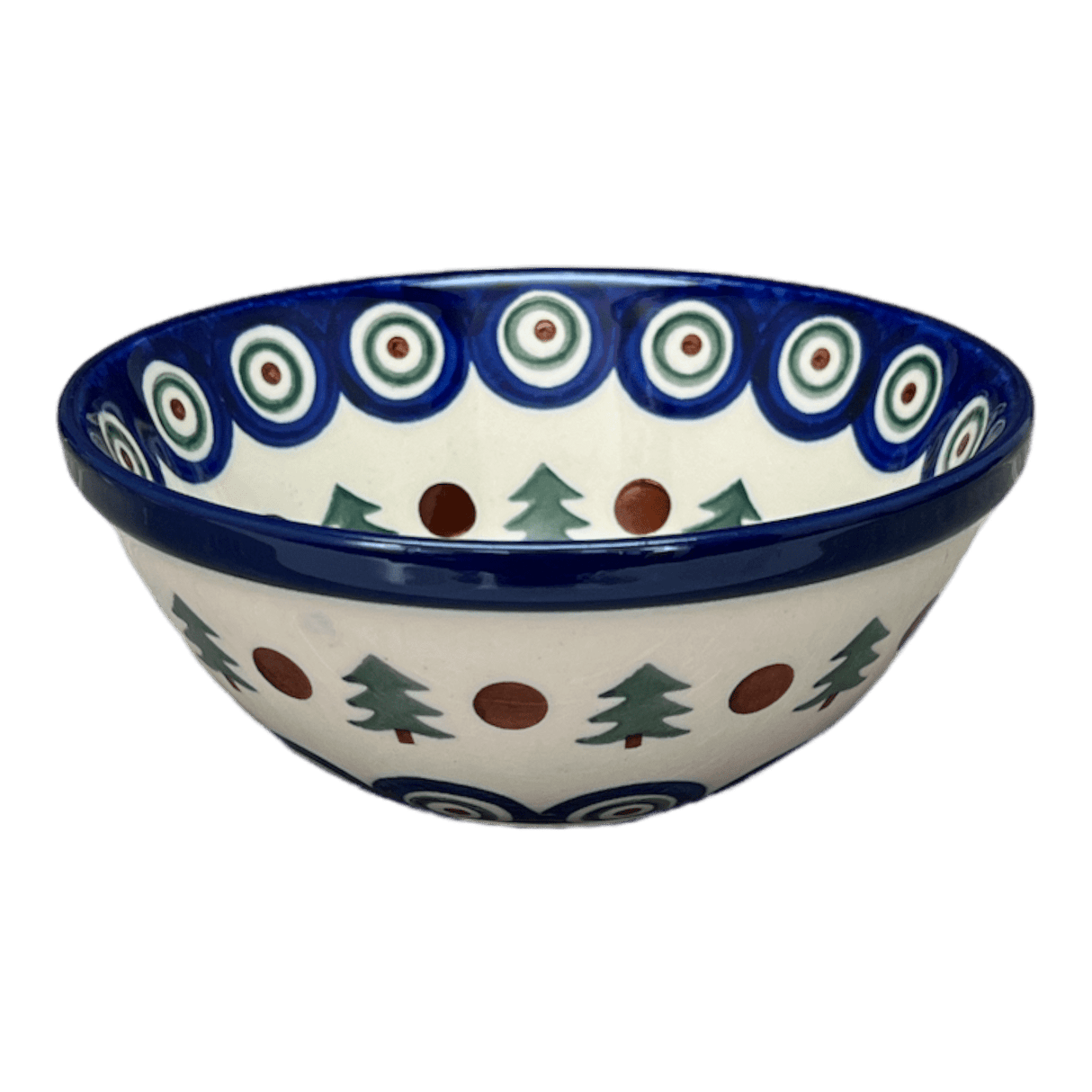 Bowl, Round, Kitchen, 5.5" in "Peacock Pine" by Ceramika Artystyczna | A059-366X