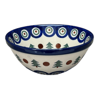 A picture of a Polish Pottery CA 5.5" Kitchen Bowl (Peacock Pine) | A059-366X as shown at PolishPotteryOutlet.com/products/5-5-kitchen-bowl-peacock-pine-a059-366x