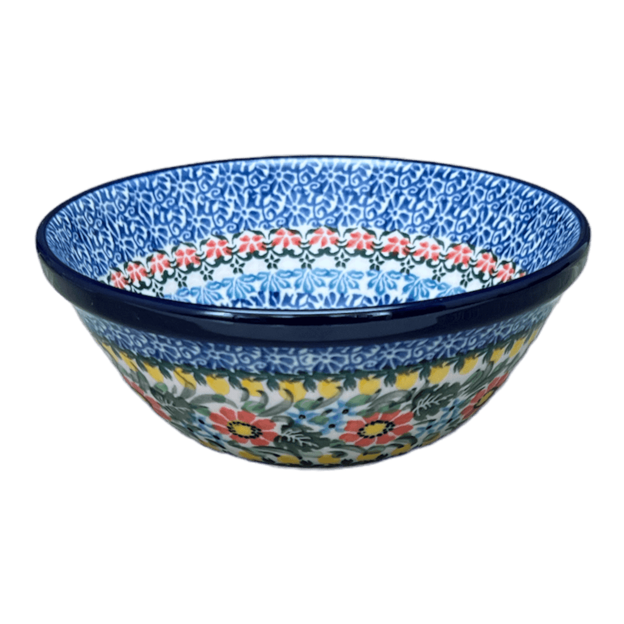 Bowl, Round, Kitchen, 5.5" in "Hummingbird Bouquet" by Ceramika Artystyczna | A059-U3357