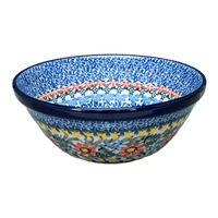 A picture of a Polish Pottery CA 5.5" Kitchen Bowl (Hummingbird Bouquet) | A059-U3357 as shown at PolishPotteryOutlet.com/products/5-5-kitchen-bowl-hummingbird-bouquet-a059-u3357