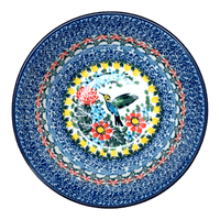 A picture of a Polish Pottery CA 5.5" Kitchen Bowl (Hummingbird Bouquet) | A059-U3357 as shown at PolishPotteryOutlet.com/products/5-5-kitchen-bowl-hummingbird-bouquet-a059-u3357